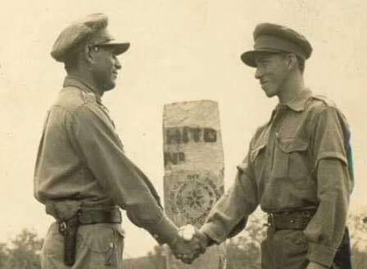 Don Caballero con su uniforme militar