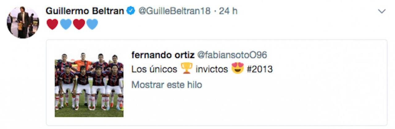 MEMO. El delantero también se hizo sentir en las redes.