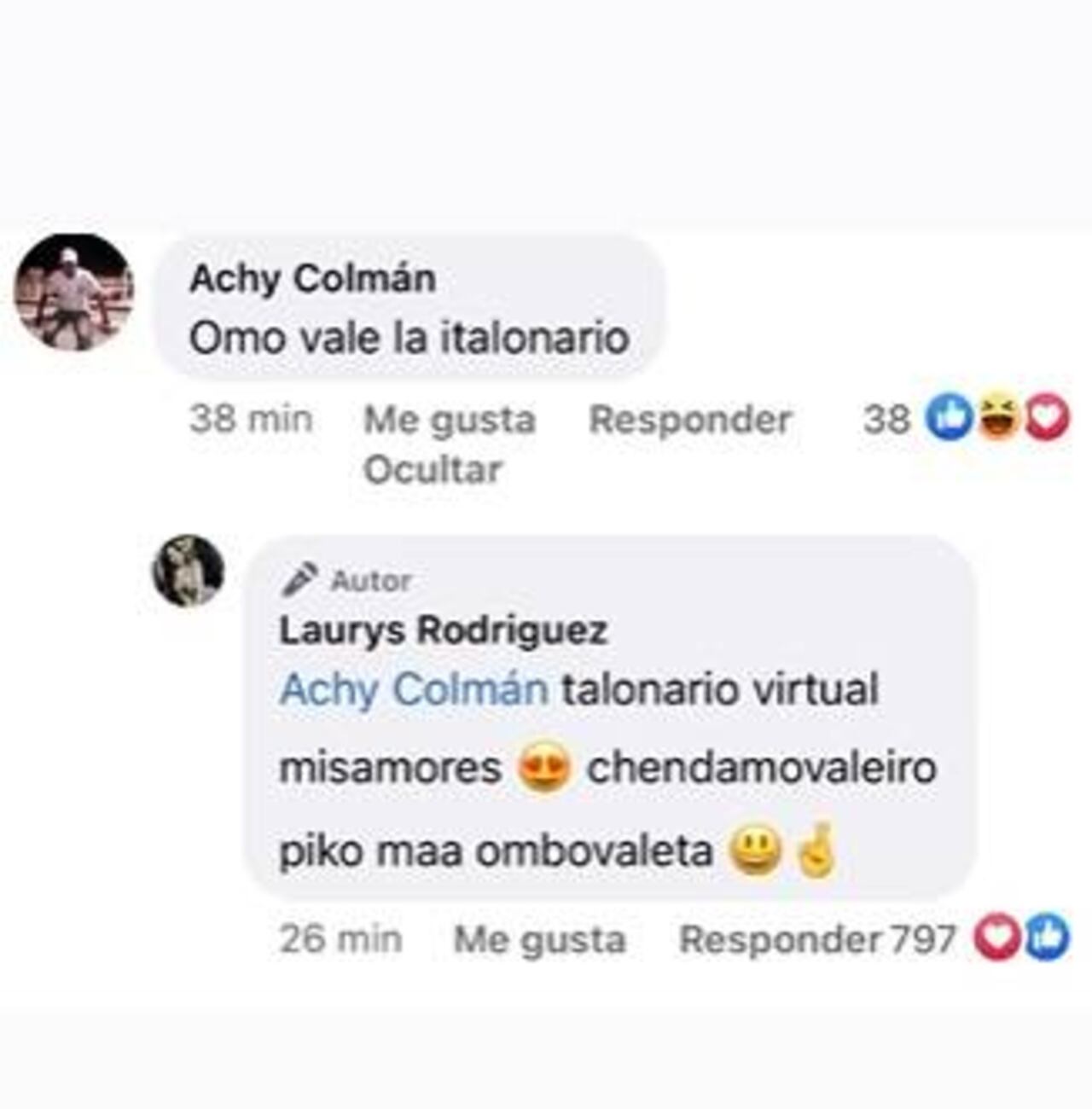 Laurys, respondiendo en redes a su fiel estilo. (Captura de pantalla)