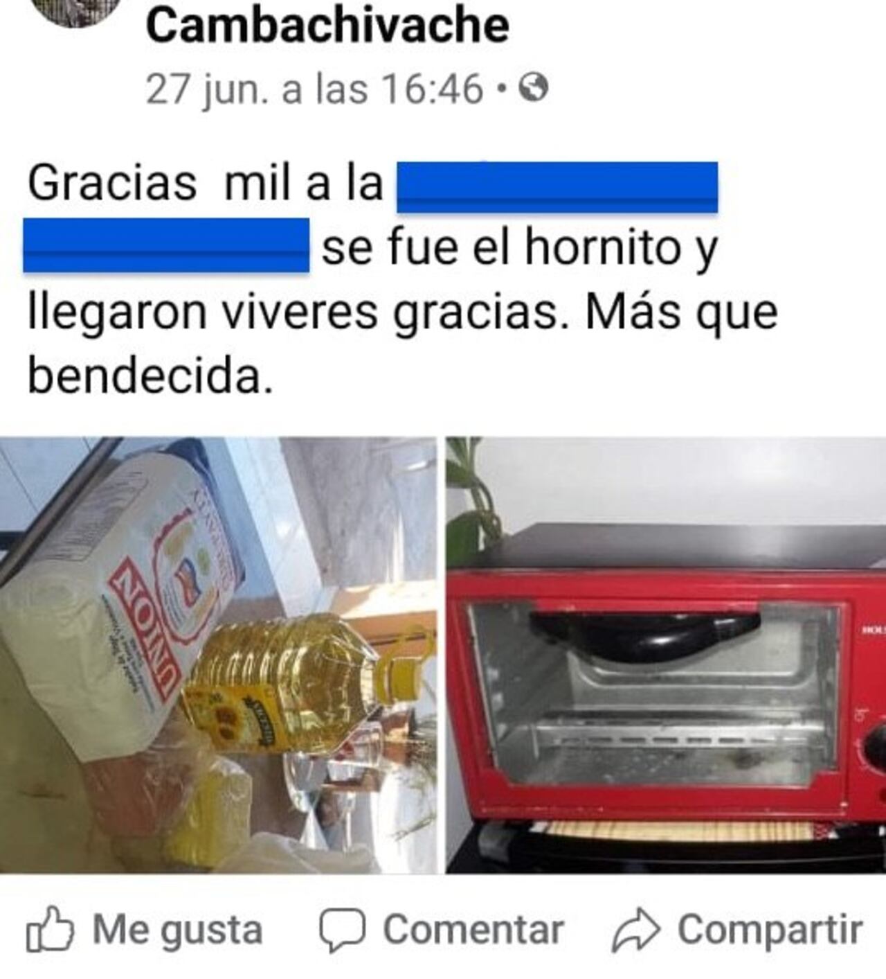 La solidaridad alcanzó a todos.