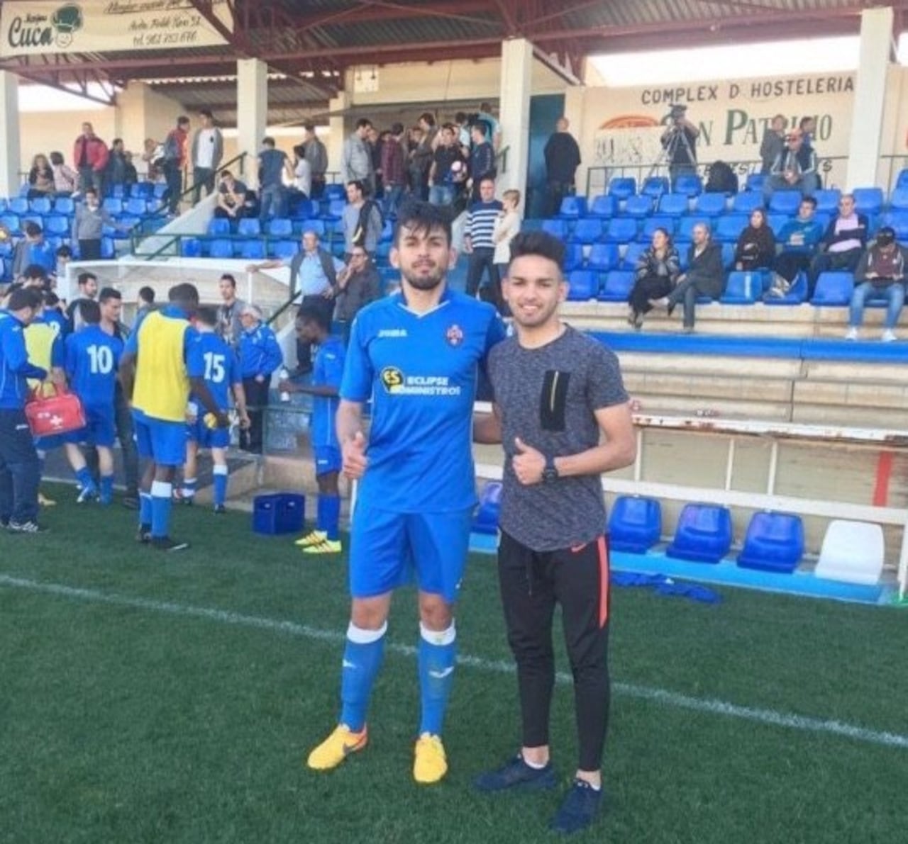 Luis y Manuel Palma, futbolistas.