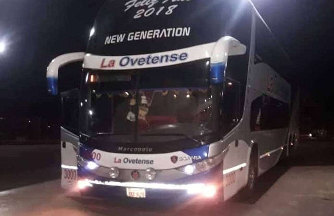 El bus de la empresa “La Ovetense”.
