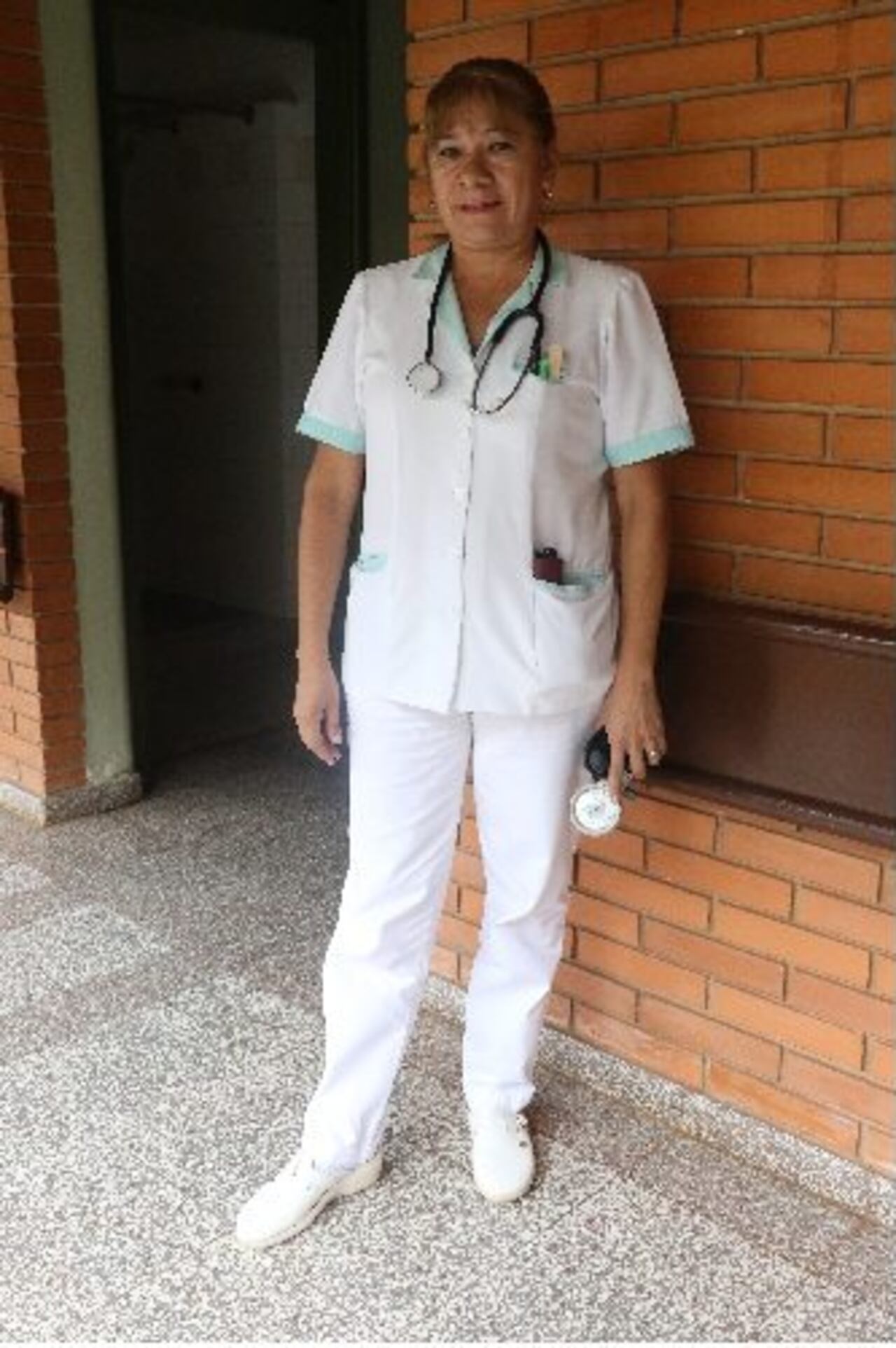 Vicenta es enfermera del Hospital de Clínicas y ama su profesión.