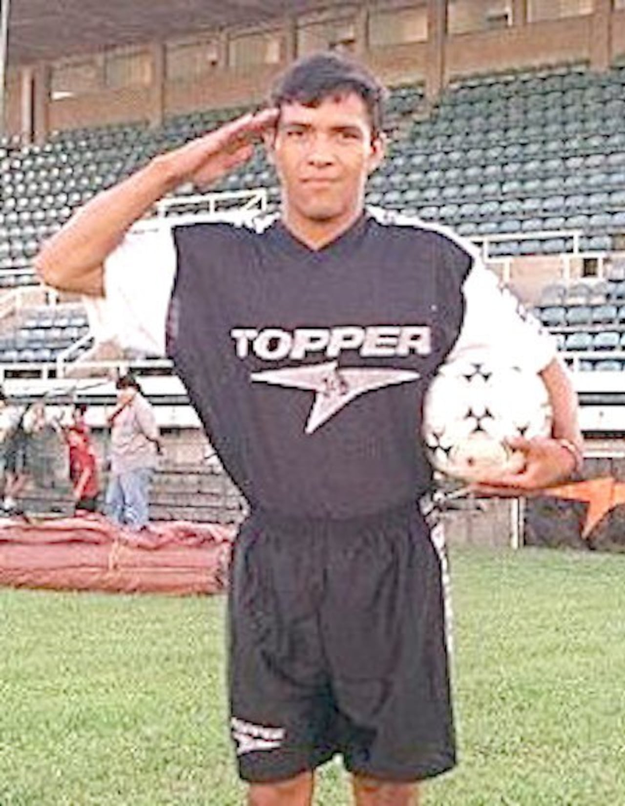 Juan Carlos Benítez, en su época de jugador.