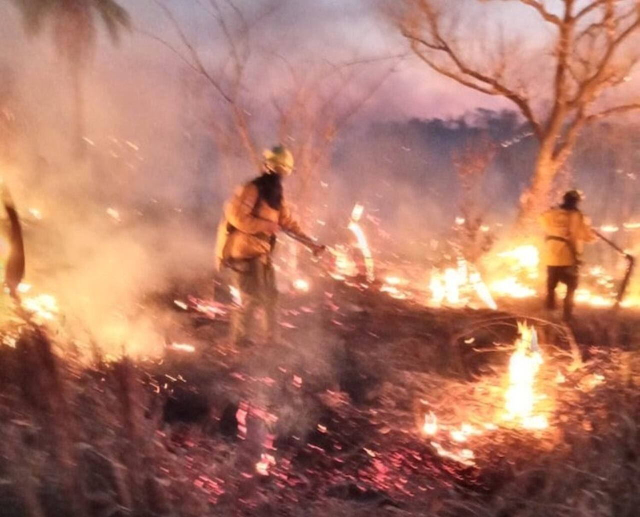 Los bomberos nuevamente se ven en figurillas para abarcar todos los incendios.