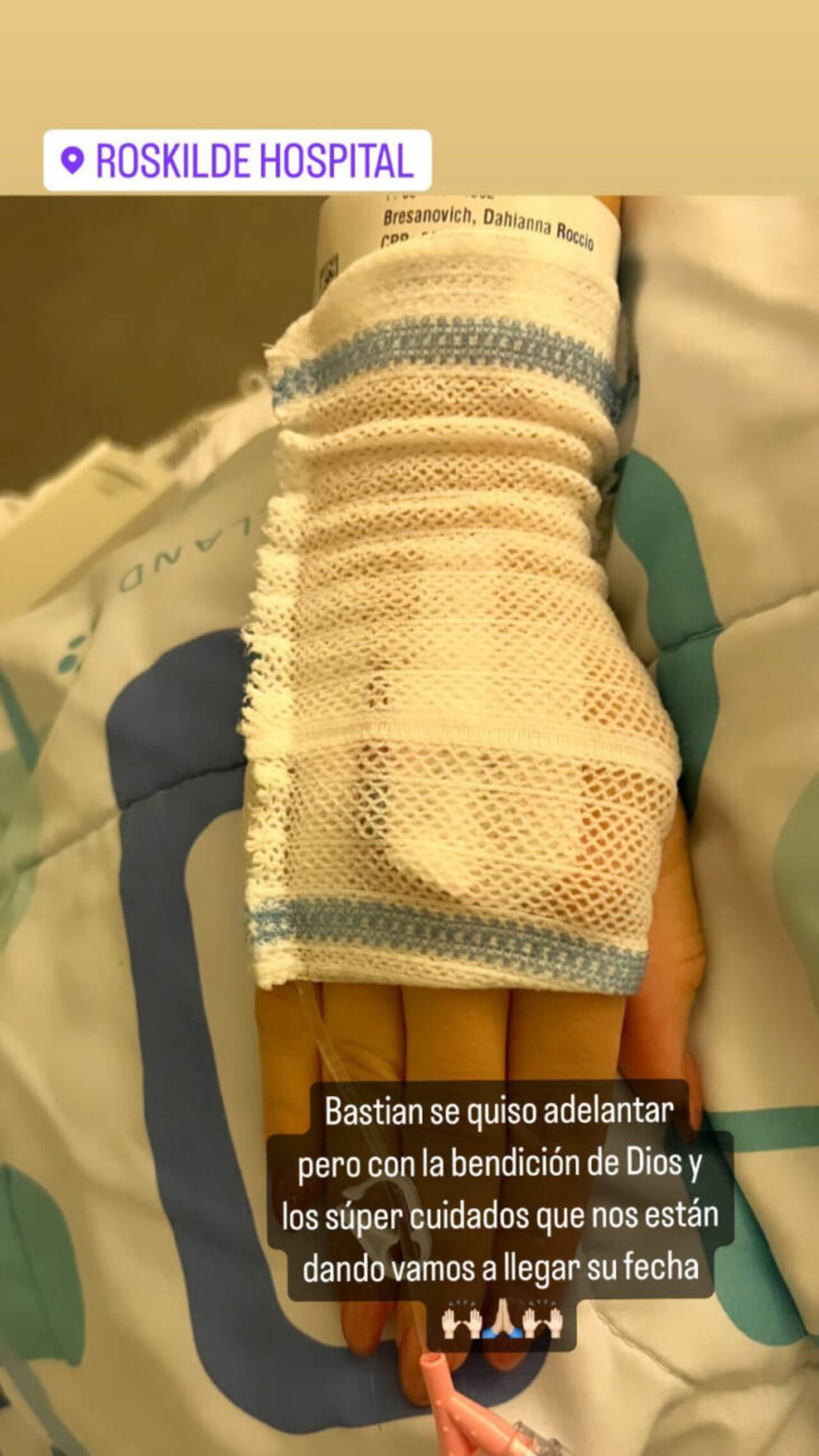 Dahiana sigue internada. Espera que su bebé pueda nacer en la fecha estimada.