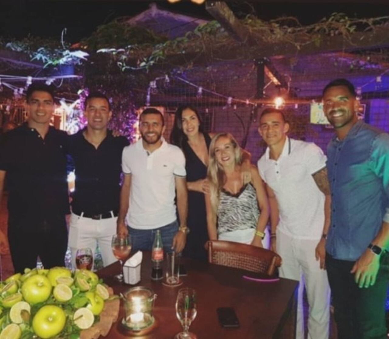 Brian Montenegro, Antonio Bareiro, “Torito” González y Carlos Rolón fueron algunos jugadores que estuvieron en el cumple de Camacho.