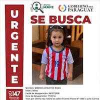 Continúa intensa búsqueda de niña de dos años