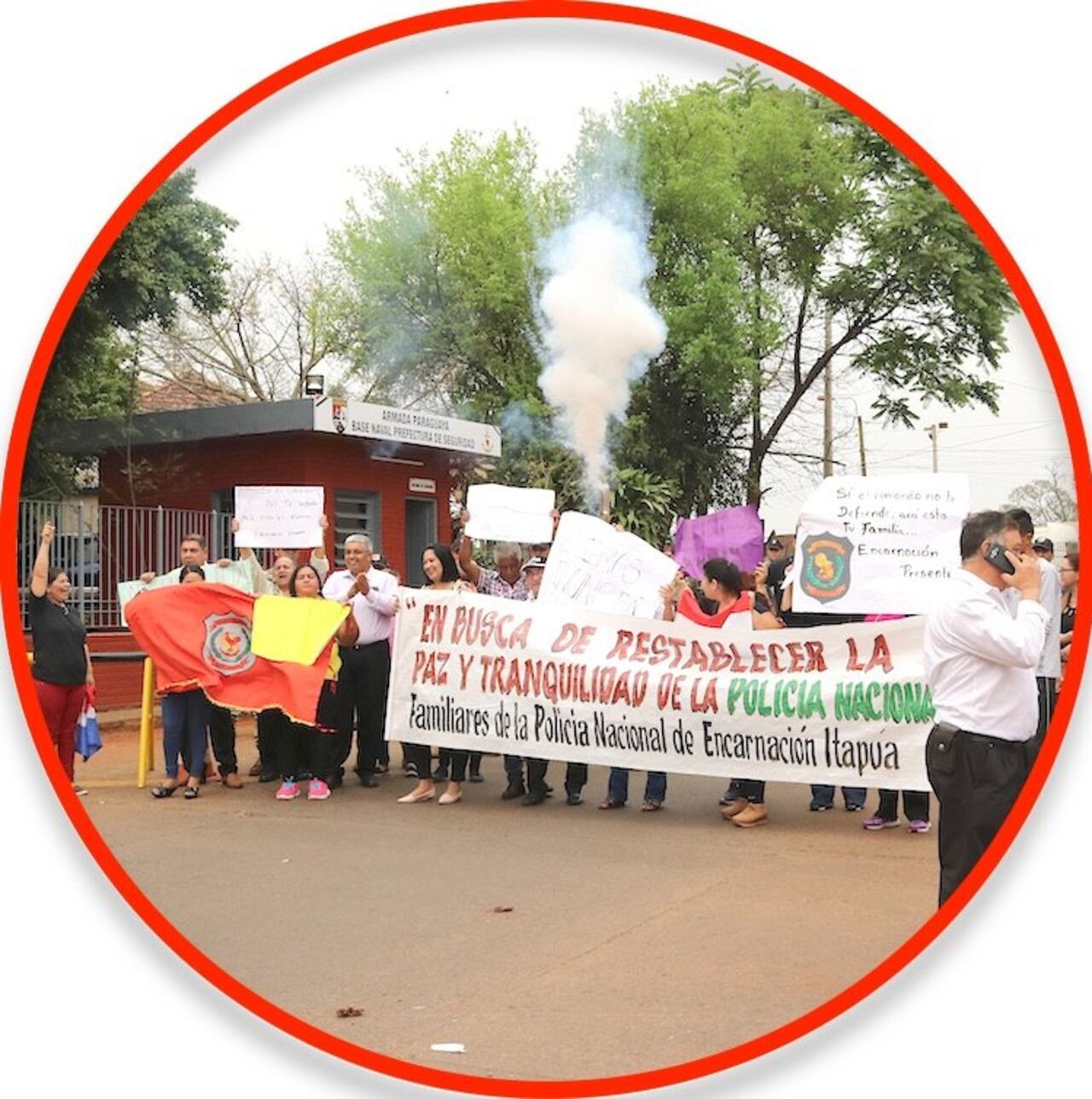 En el Sur del país, las manifestaciones también se realizaron ayer.