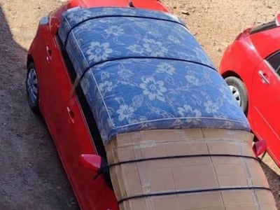 ¡Ojo con los parabrisas! “cartoncitos y espumitas” no aguantarían otra granizada he’i