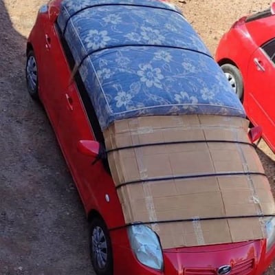 ¡Ojo con los parabrisas! “cartoncitos y espumitas” no aguantarían otra granizada he’i