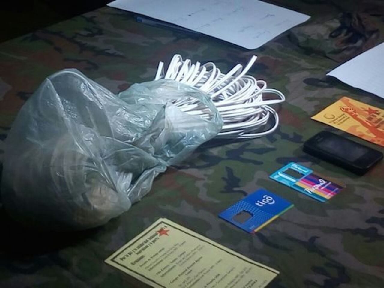 ATENTADO. Cables de este tipo se usaron para activar los explosivos.