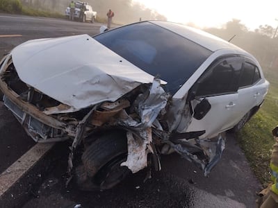 Cuatro personas heridas en accidente sobre la Ruta PY05