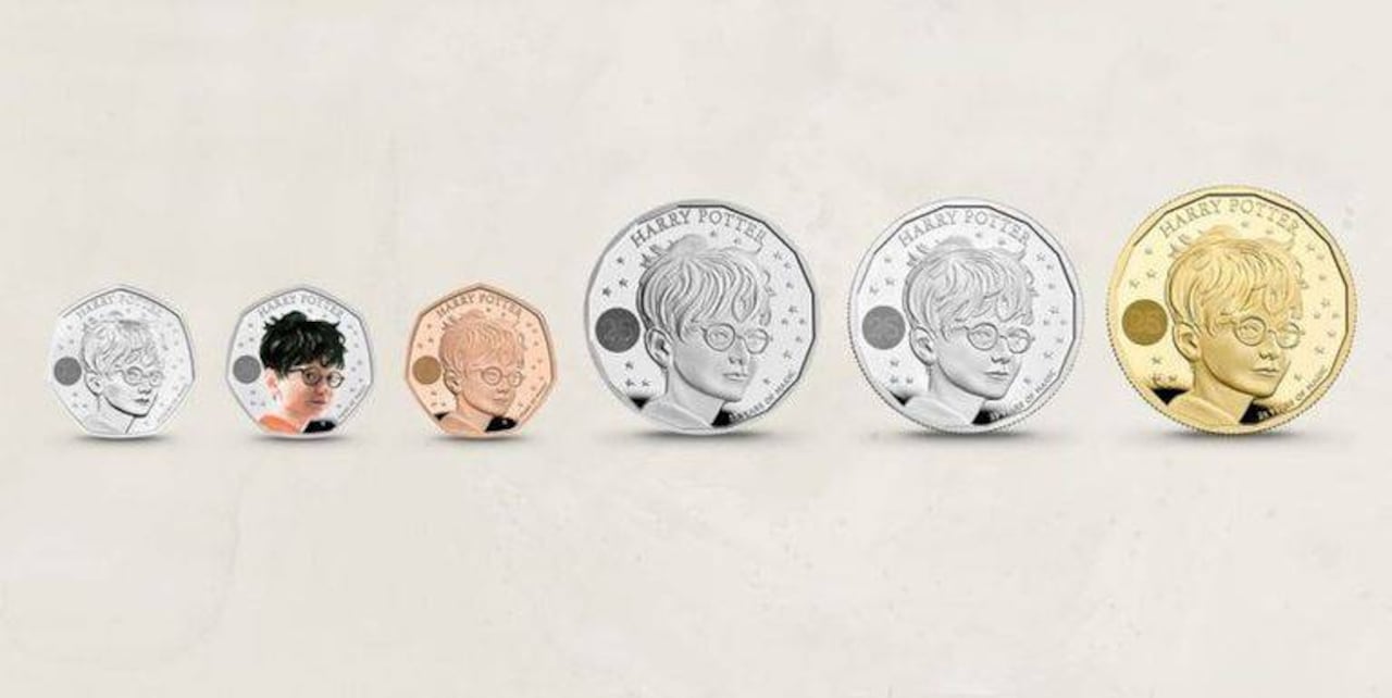 Así lucen las monedas de Harry Potter en el Reino Unido. (FOTO: fotogramas.es)