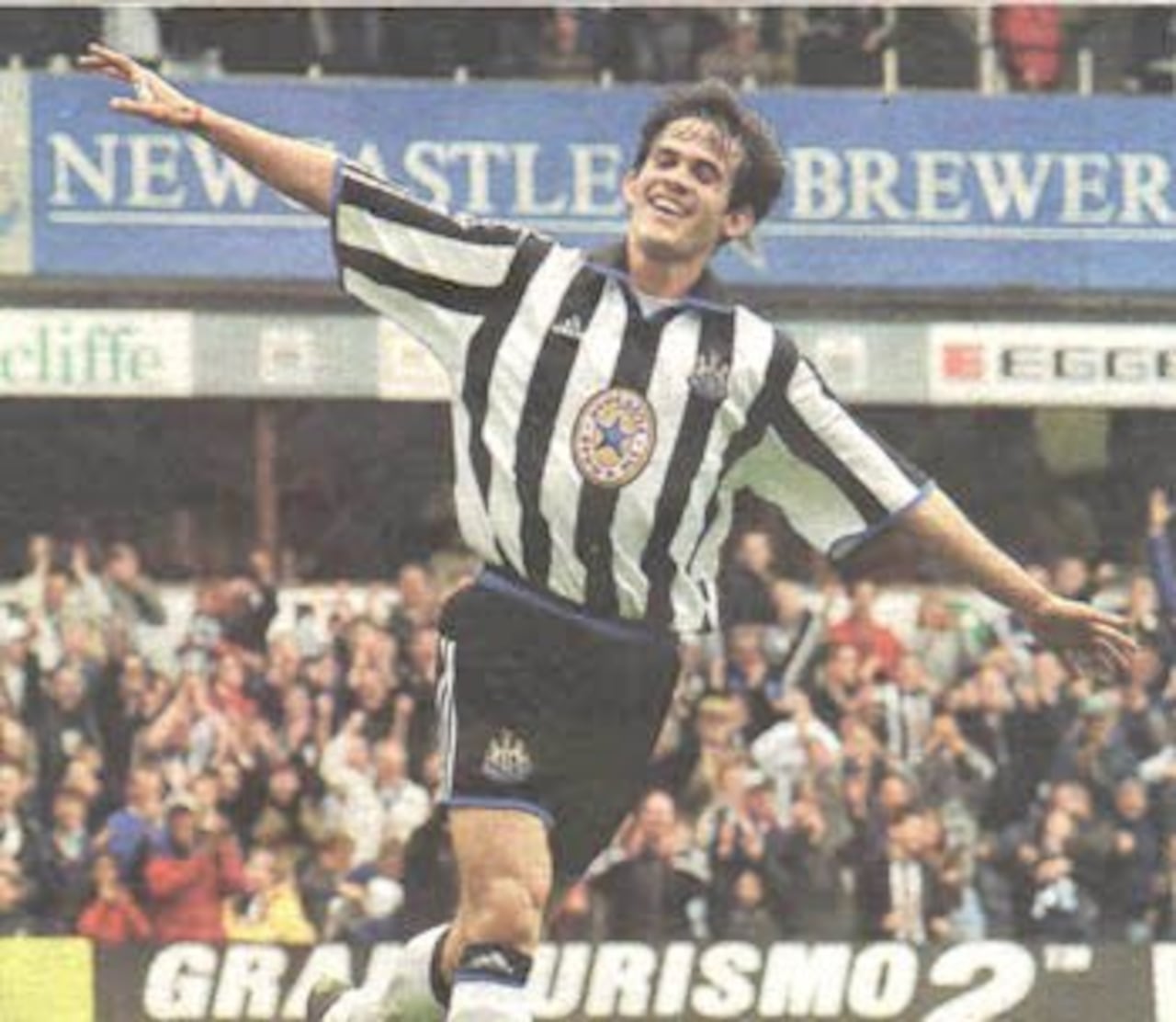 Cuando jugaba en el Newcastle United.