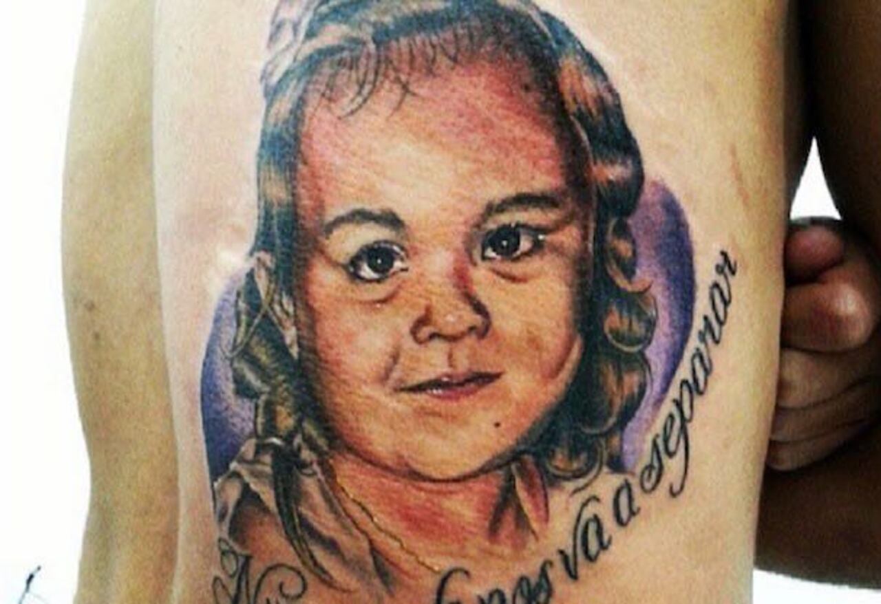 SU MOTIVACIÓN. El rostro de Mia Valentina, su hija, está por su espalda.