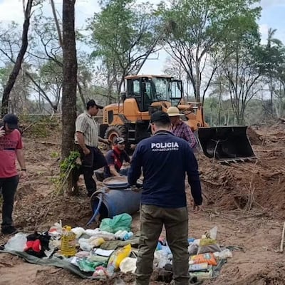 Hallan una “caleta” bajo tierra en Horqueta