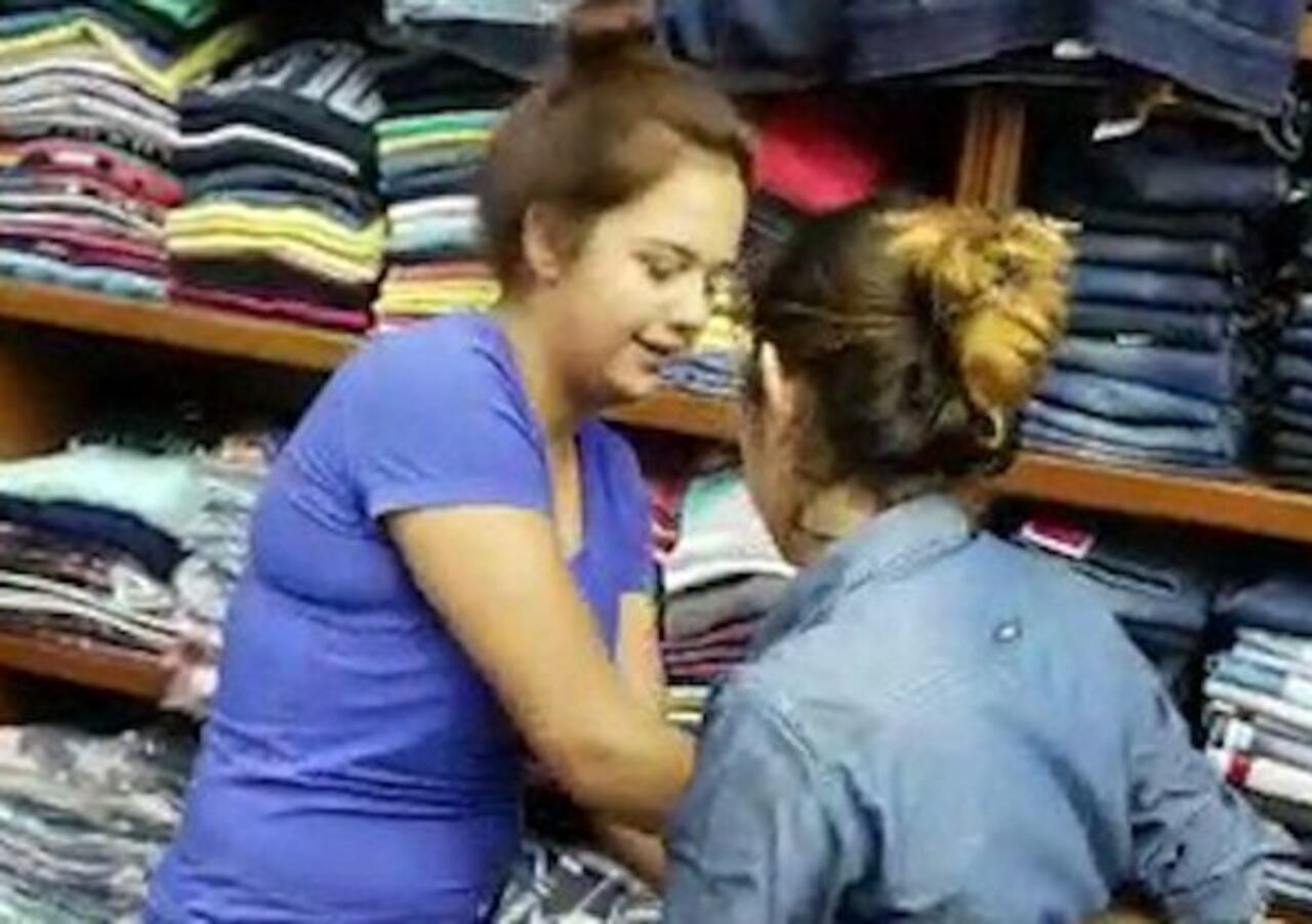 GRABACIÓN. Captura del video de aquel momento en el Mercado 4.