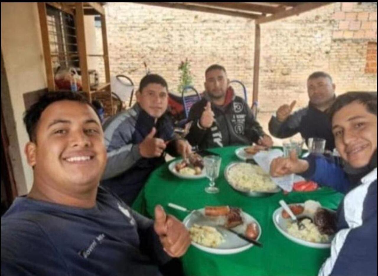 El último almuerzo en vida de los hoy 5 fallecidos.