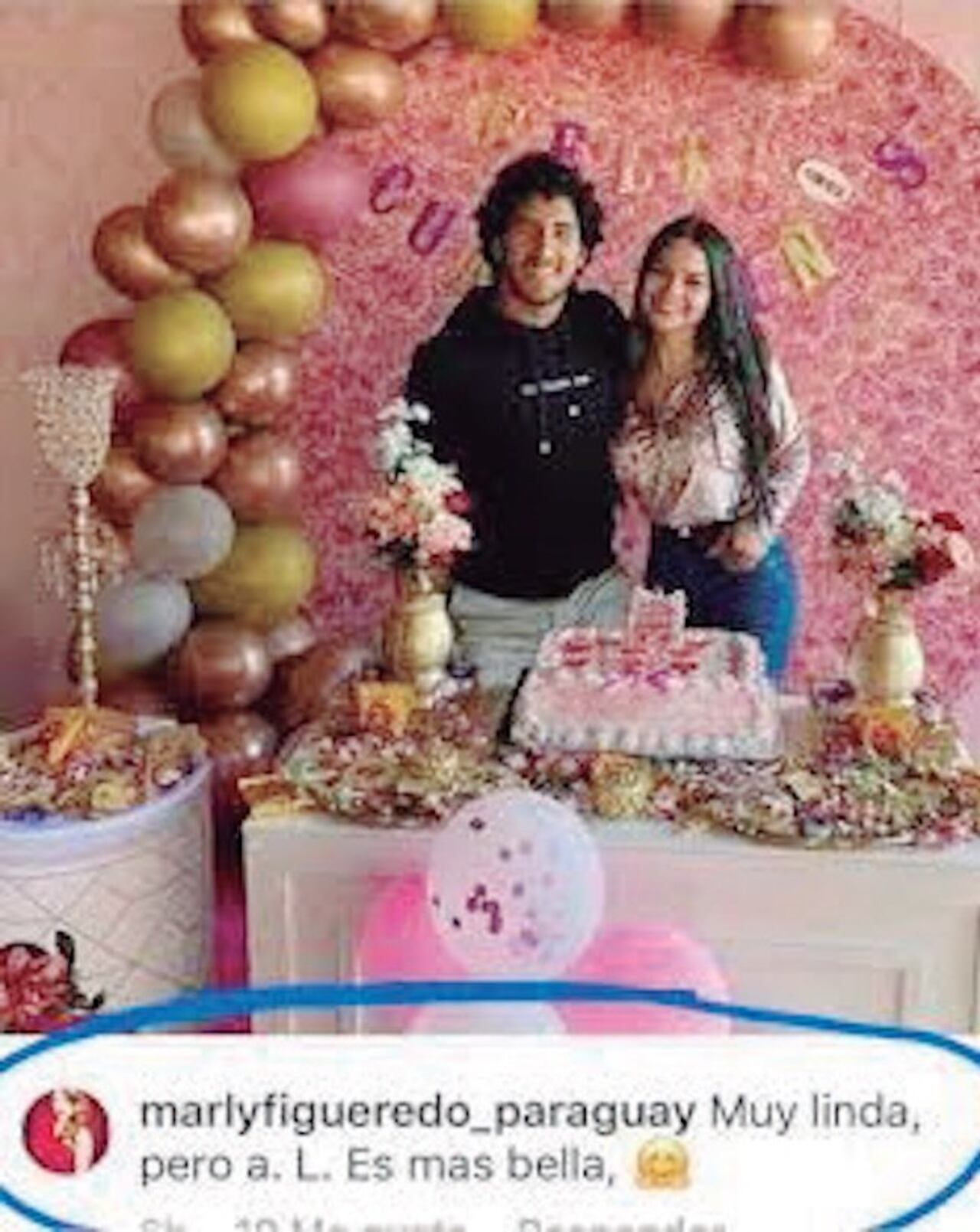 La foto de Yoa con Cecilio, donde Marly Figueredo metió su cuchara.