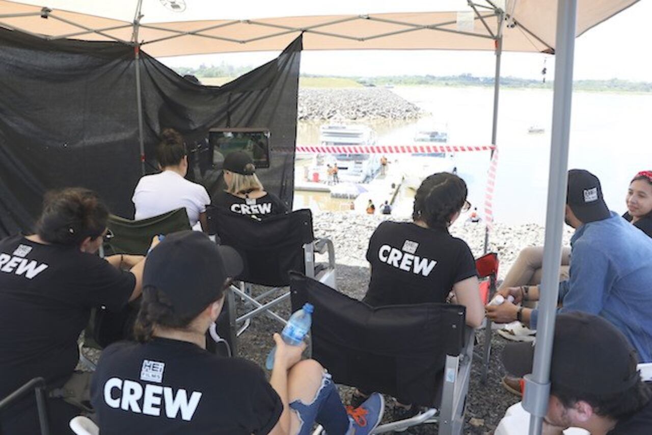 Con las altas temperaturas y en un lugar bastante rocoso, la producción de HEi Films pudo con todo. (FOTO Fernando Riveros)