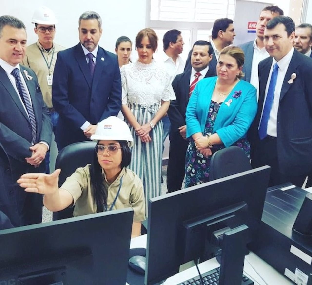 Cuando se inauguró la subestática en Mariano Roque Alonso.