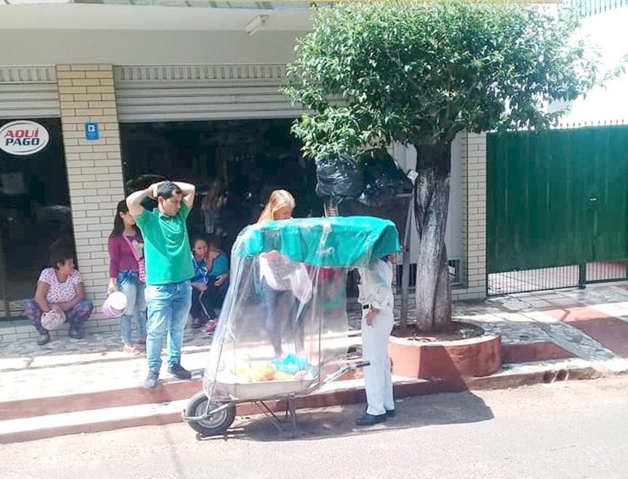El abuelito demostró que cuando se quiere, se puede.