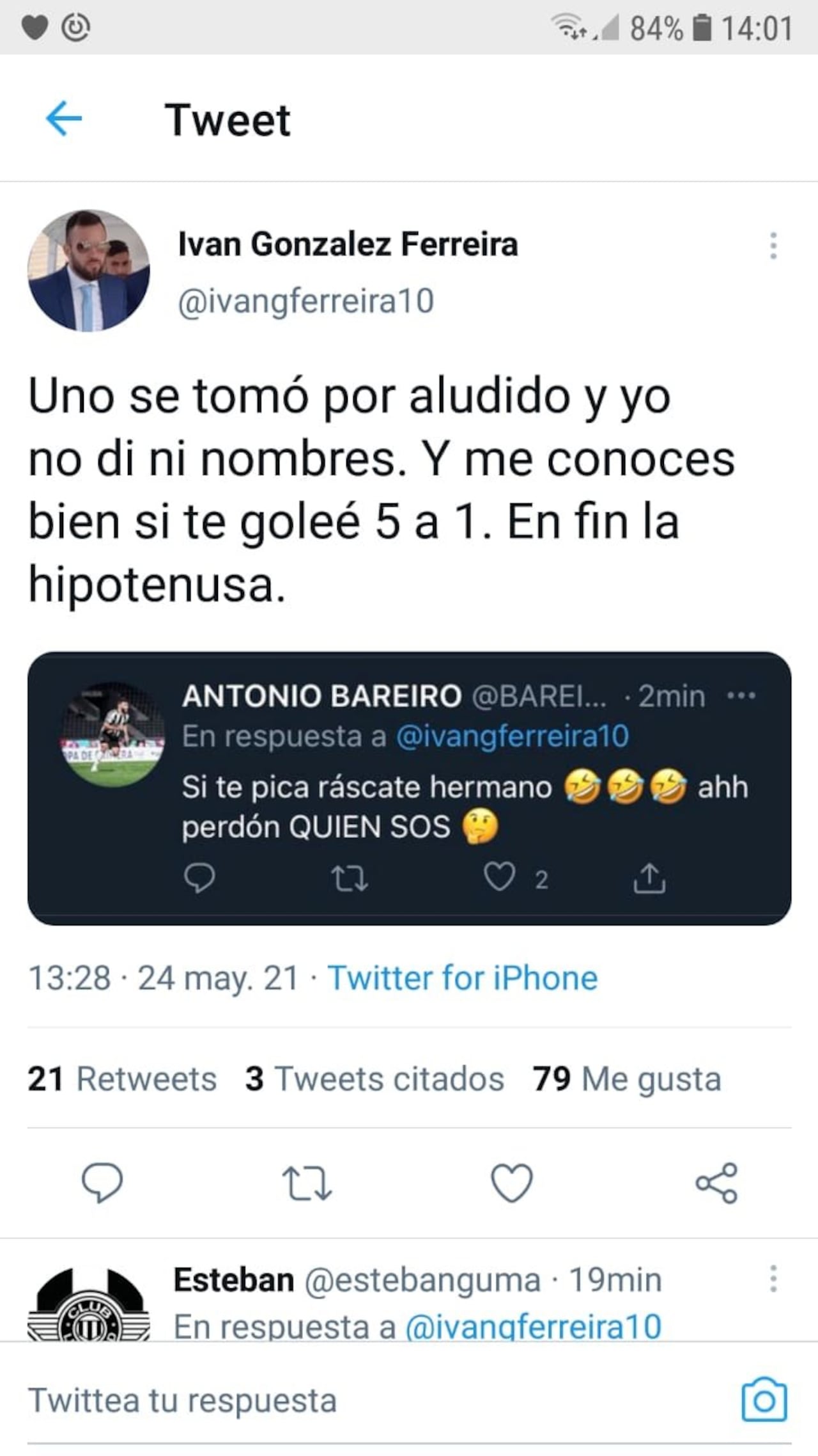 En Twitter, los peloteros se tiraron flores generando todo tipo de comentarios.