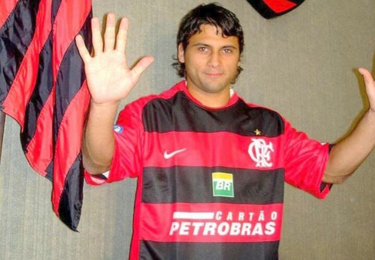 Maxi en su presentación con el Flamengo en el 2007.