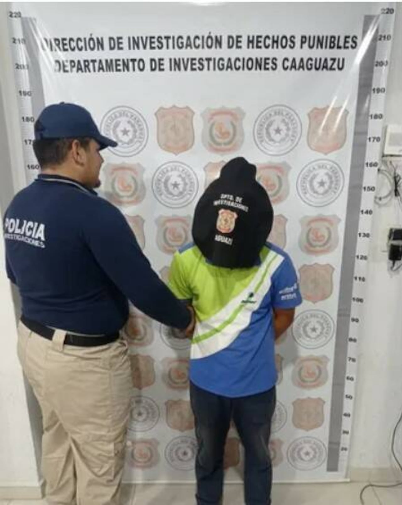 Uno de los detenidos por este hecho. (Gentileza)