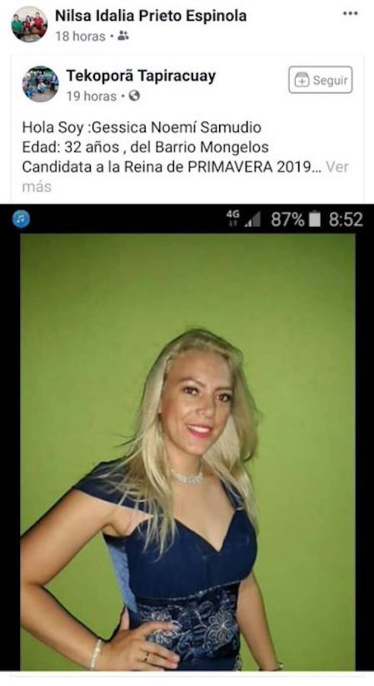 Las chicas pedían “me gusta” en las páginas de redes sociales para coronarse en el evento.