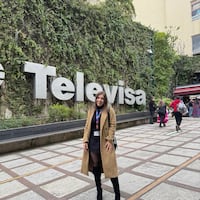 ¡Lista para las novelas! La actriz llegó a Televisa