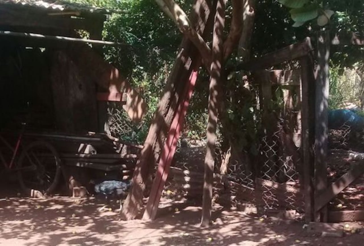 SITIO. Uno de los gallineros que será bendecido por el pa’i de la zona.