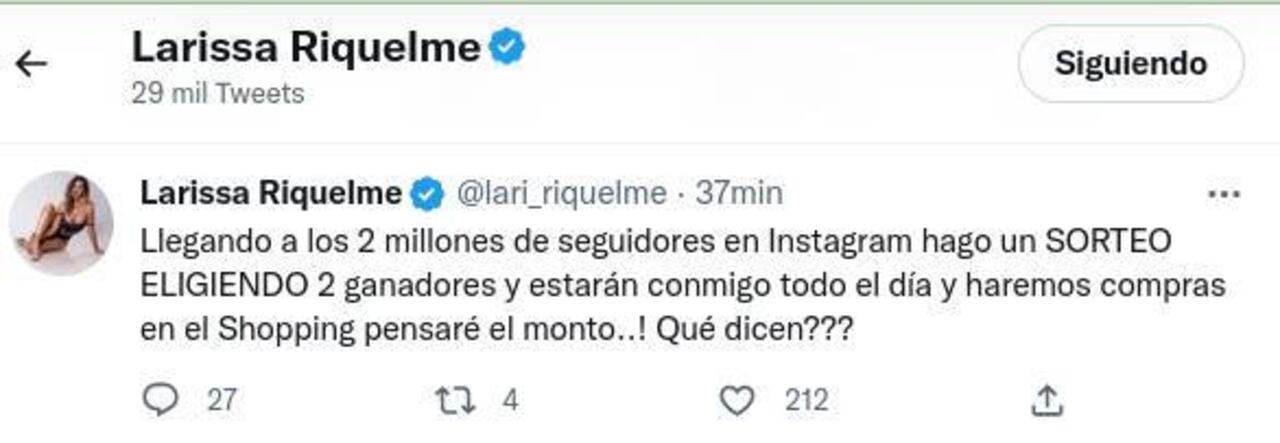 La propuesta de Larissa.