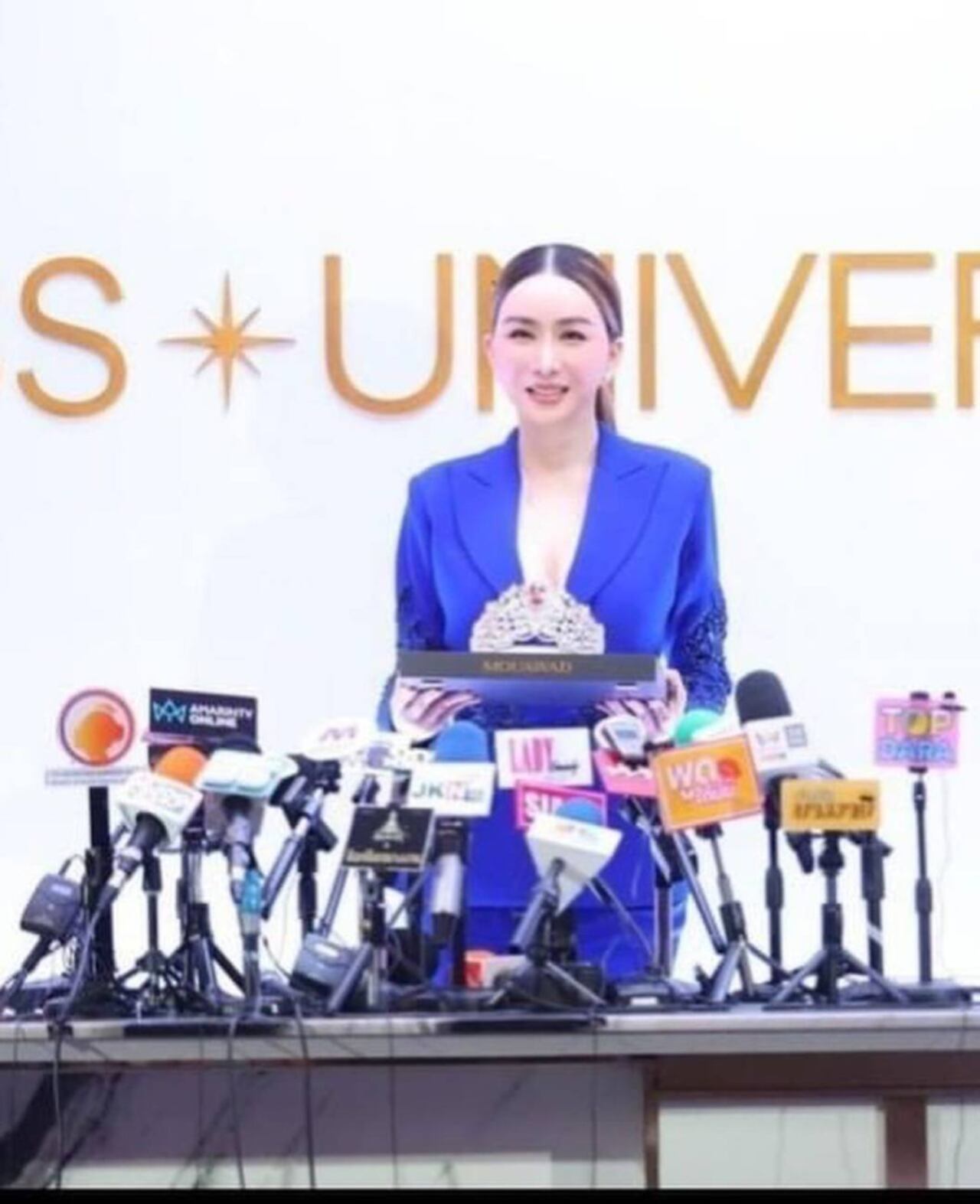 Anne Jakapong Jakrajutatip, la empresaria trans dueña del Miss Universo. (Instagram @nbellezadelparaguay)