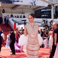 La Miss Universo Py 2025 oipiró pinta en la alfombra roja del festival de Cannes 2026