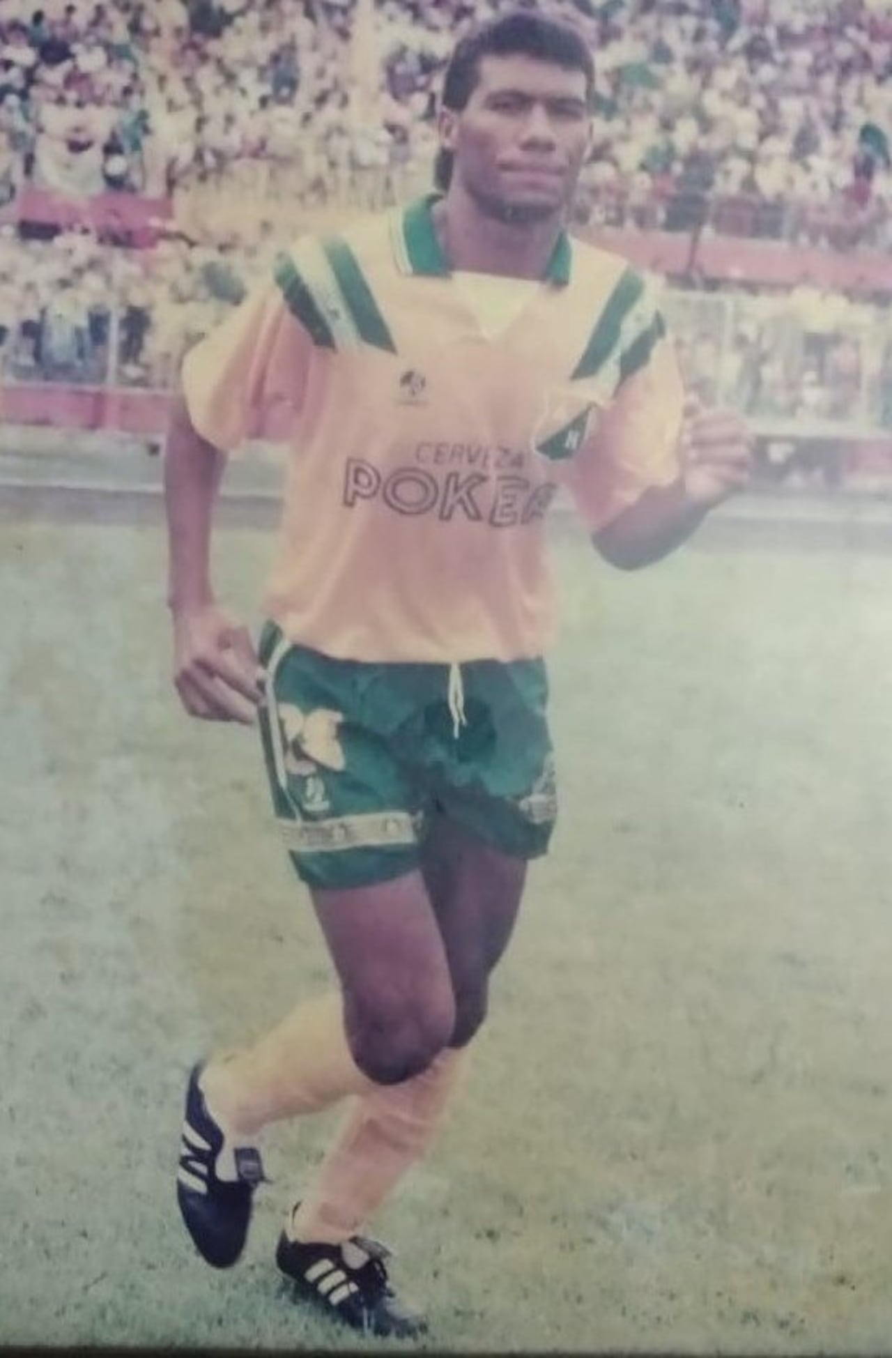 Con la casaca de Atlético Nacional.