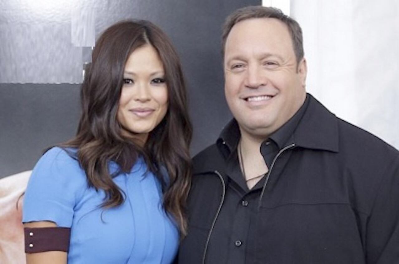 Kevin James y su esposa Steffiana de la Cruz.