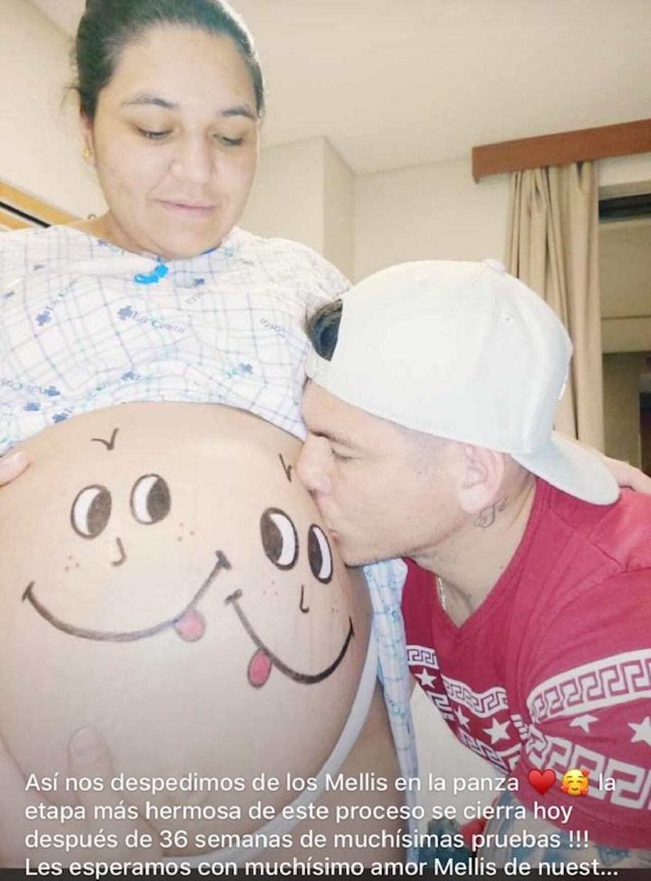 El último besito en la panza.