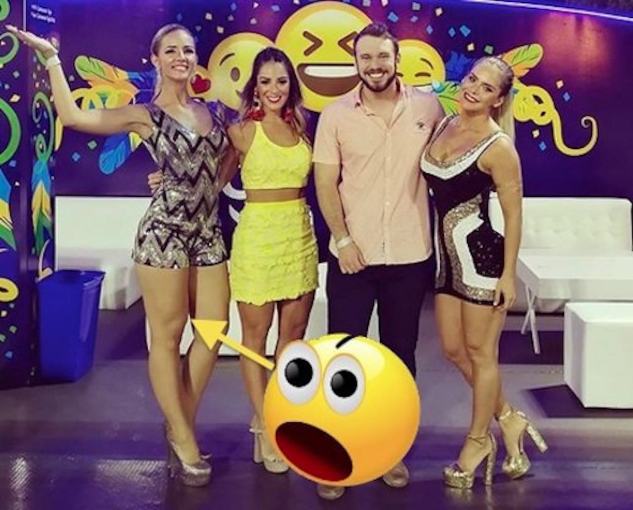 EQUIPO. Marian Aranda conforma el equipo carnavalesco del SNT junto a Edwin, María E. y Gabi.