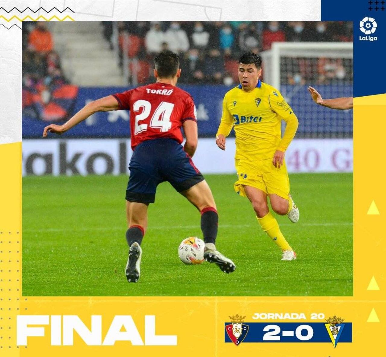 Budimir abrió el marcador en la primera parte y Kike Barja marcó el segundo nada más comenzar la segunda parte. FOTO @Cadiz_CF