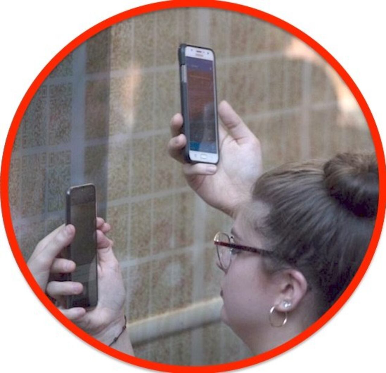 Desde cualquiera app que lea QR se pueden bajar los libros.