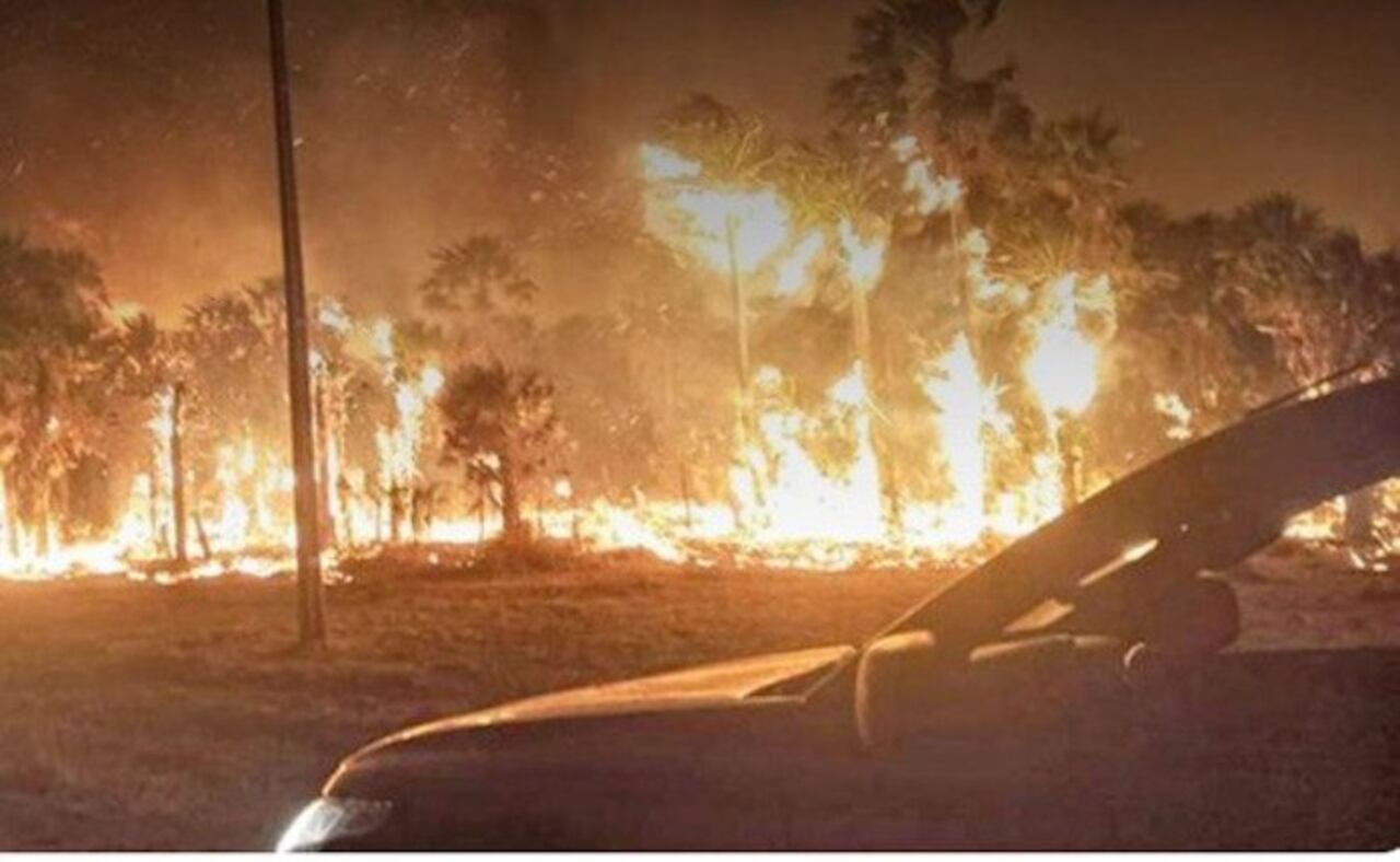 El Chaco también arde en llamas y varios establecimientos ganaderos fueron alcanzados por el fuego.