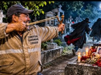 Con abundante bodoque y hondita, se preparan en el cementerio de Guarambaré para la “Noche de las Brujas”