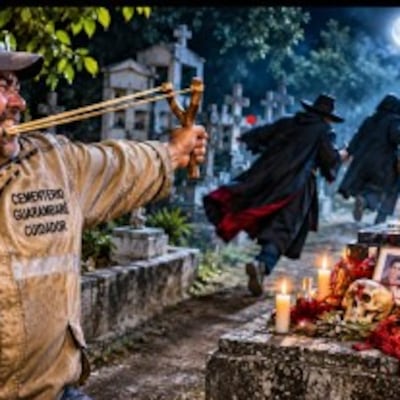 Con abundante bodoque y hondita, se preparan en el cementerio de Guarambaré para la “Noche de las Brujas”