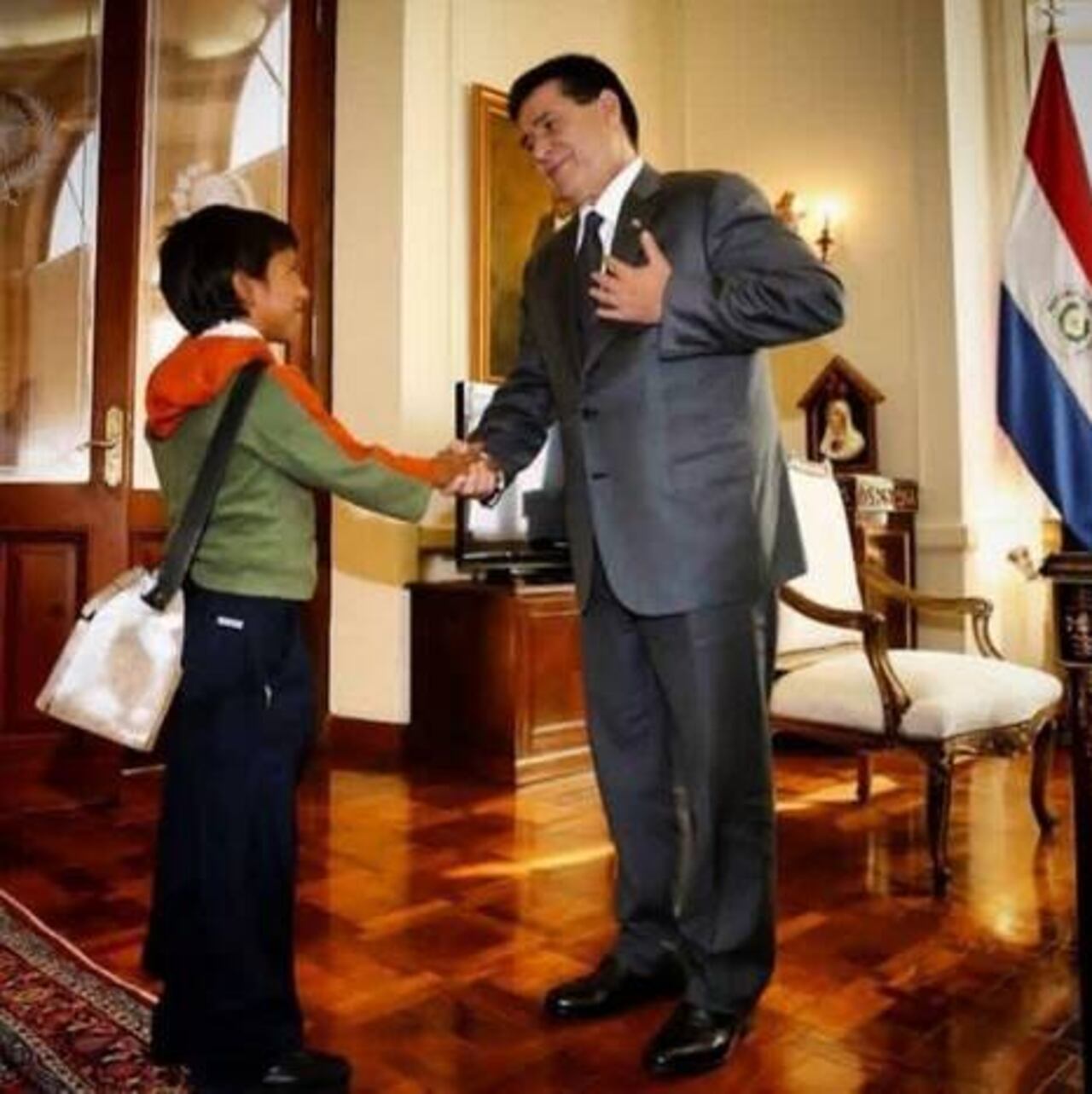 En una época anterior, con Horacio Cartes, entonces presidente de la República.