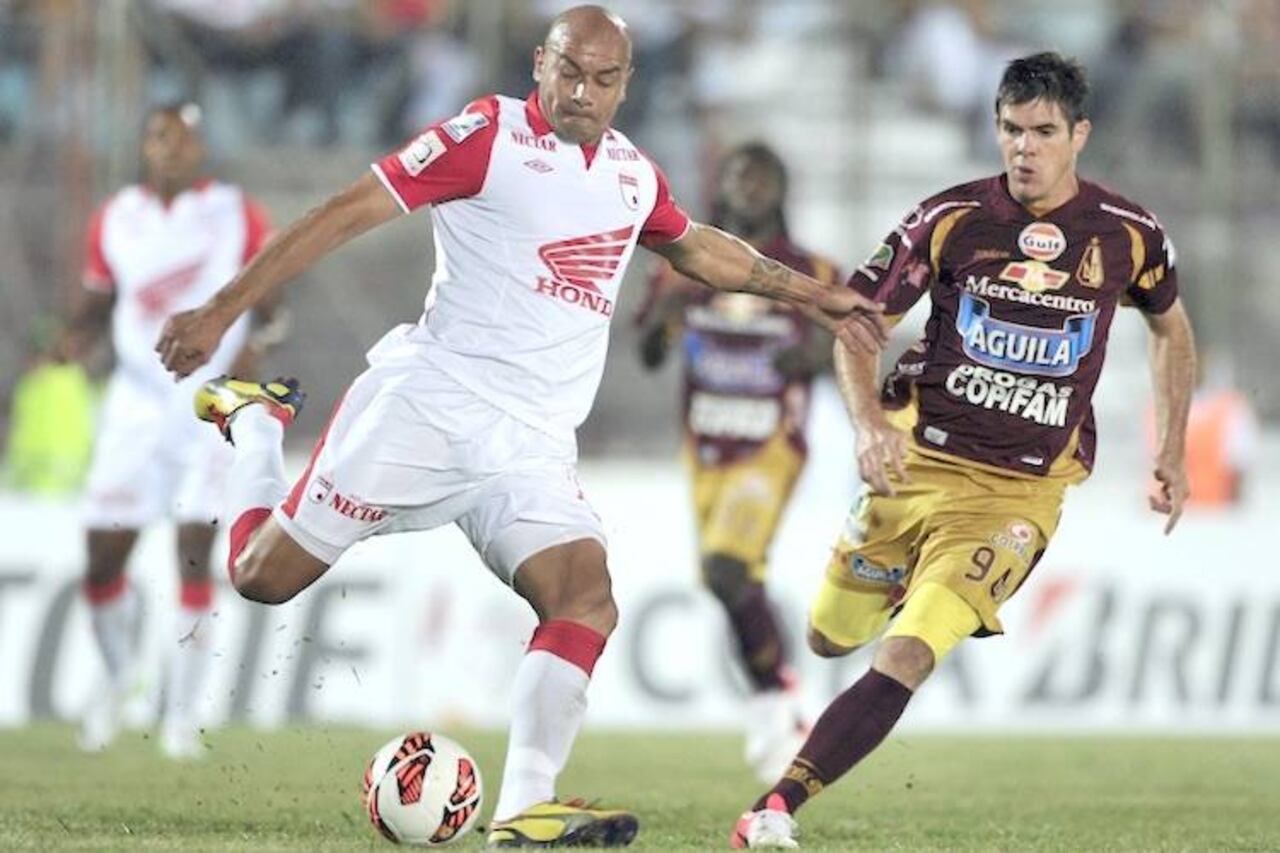 Germán en su época dorada con el Independiente Santa Fe, donde cosechó dos títulos.
