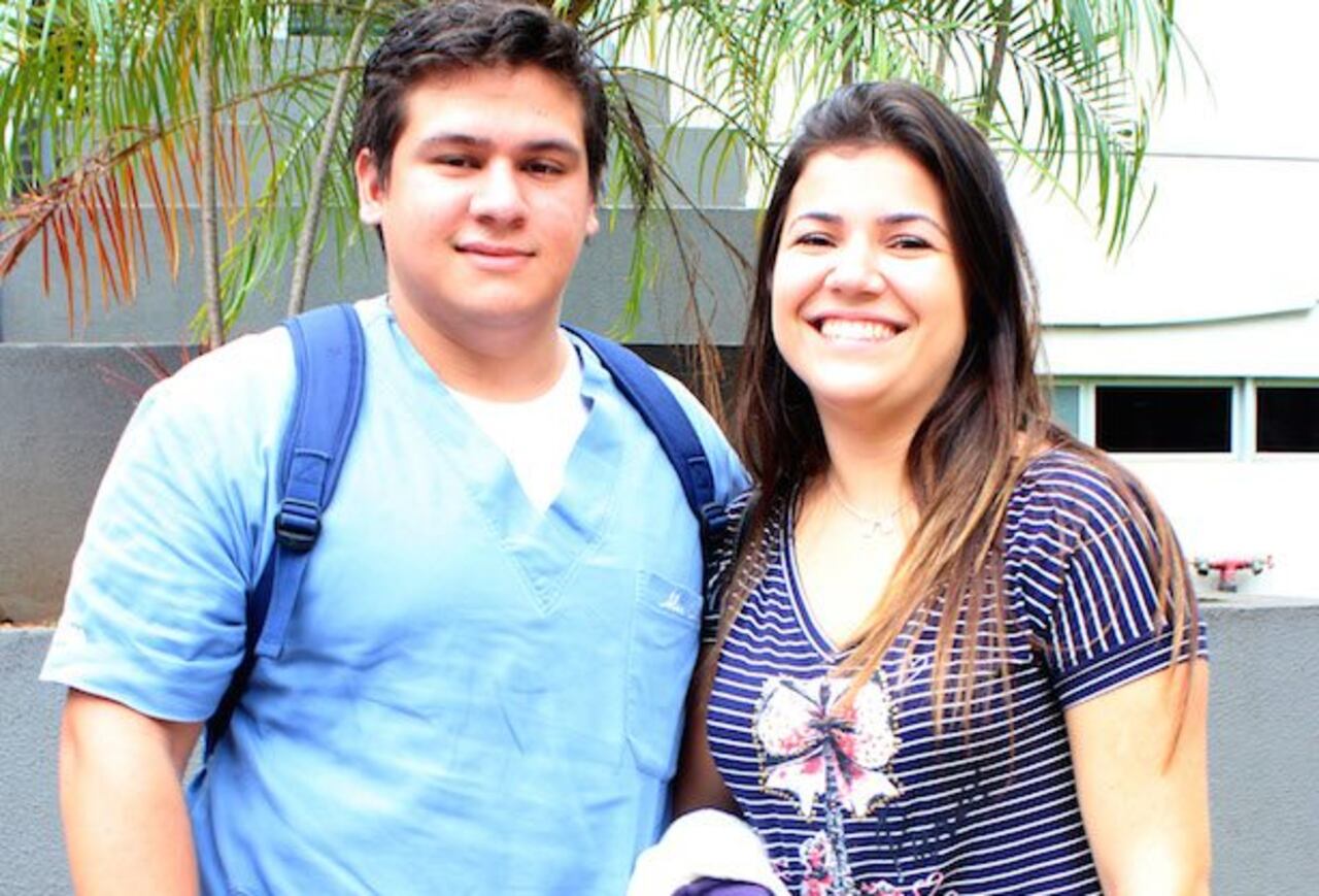 PAREJA. Se enamoraron en Brasil y ella decidió dejar todo por venir con su amado y su hijo de 3 años.