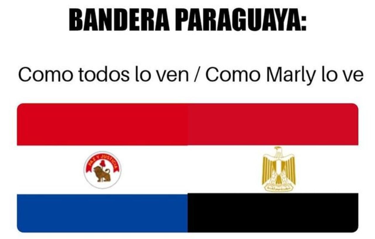 Como ve Marly la bandera paraguaya.