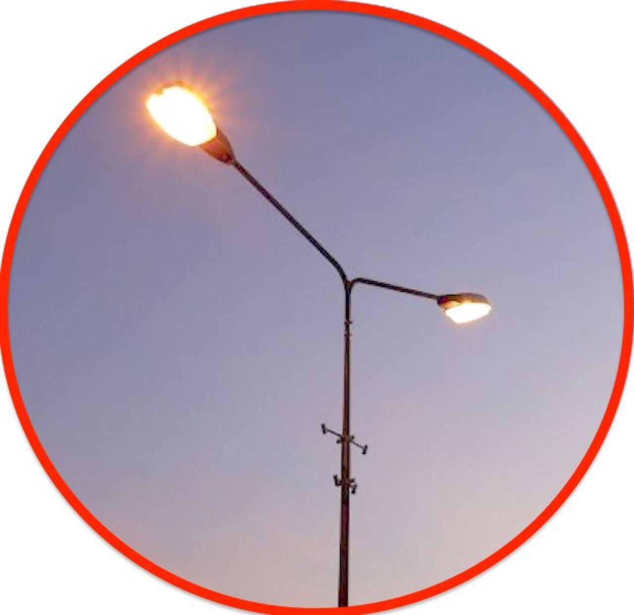 El Póra ndaje apaga las luces de los alumbrados públicos.